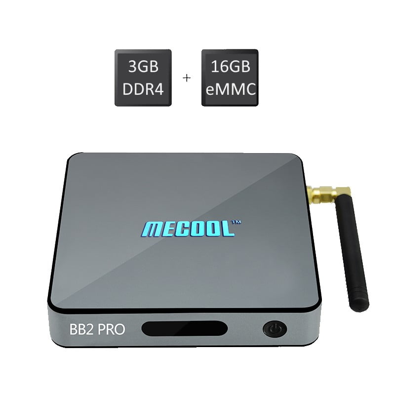 Mecool BB2 Pro 3DG DDR4 16GB internal storage