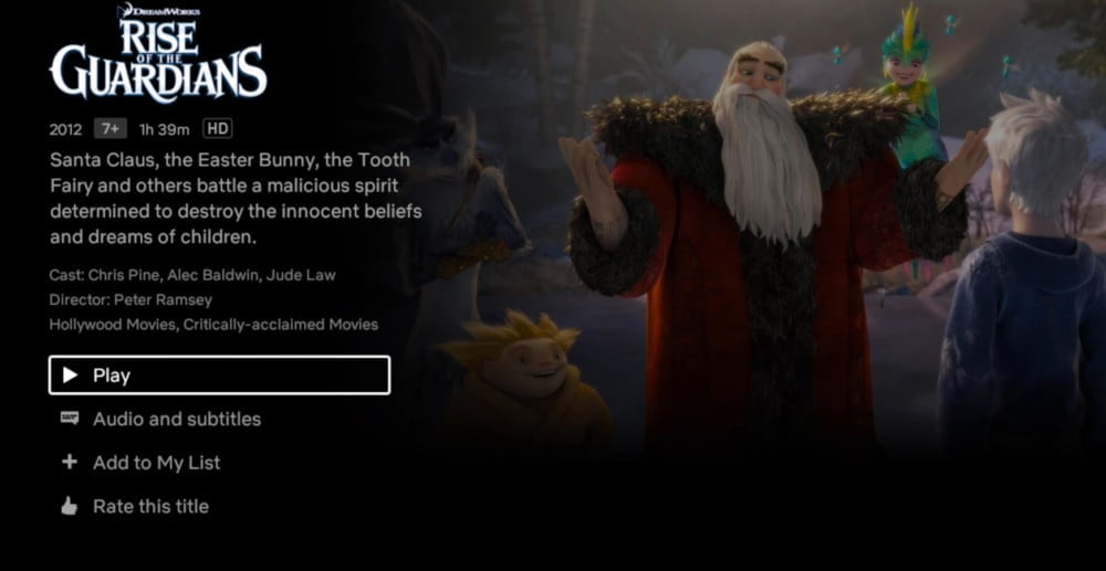 Netflix In HD format Xiaomi Mi Box S