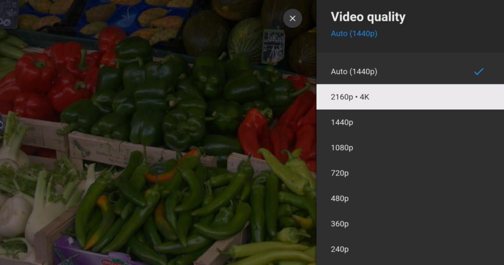 YouTube in 4K quality Xiaomi Mi Box S