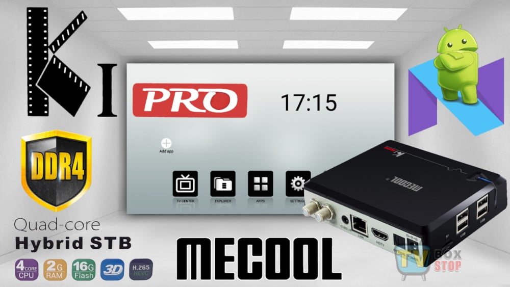 Mecool KI Pro Hybrid Android 7.1 4K TV box