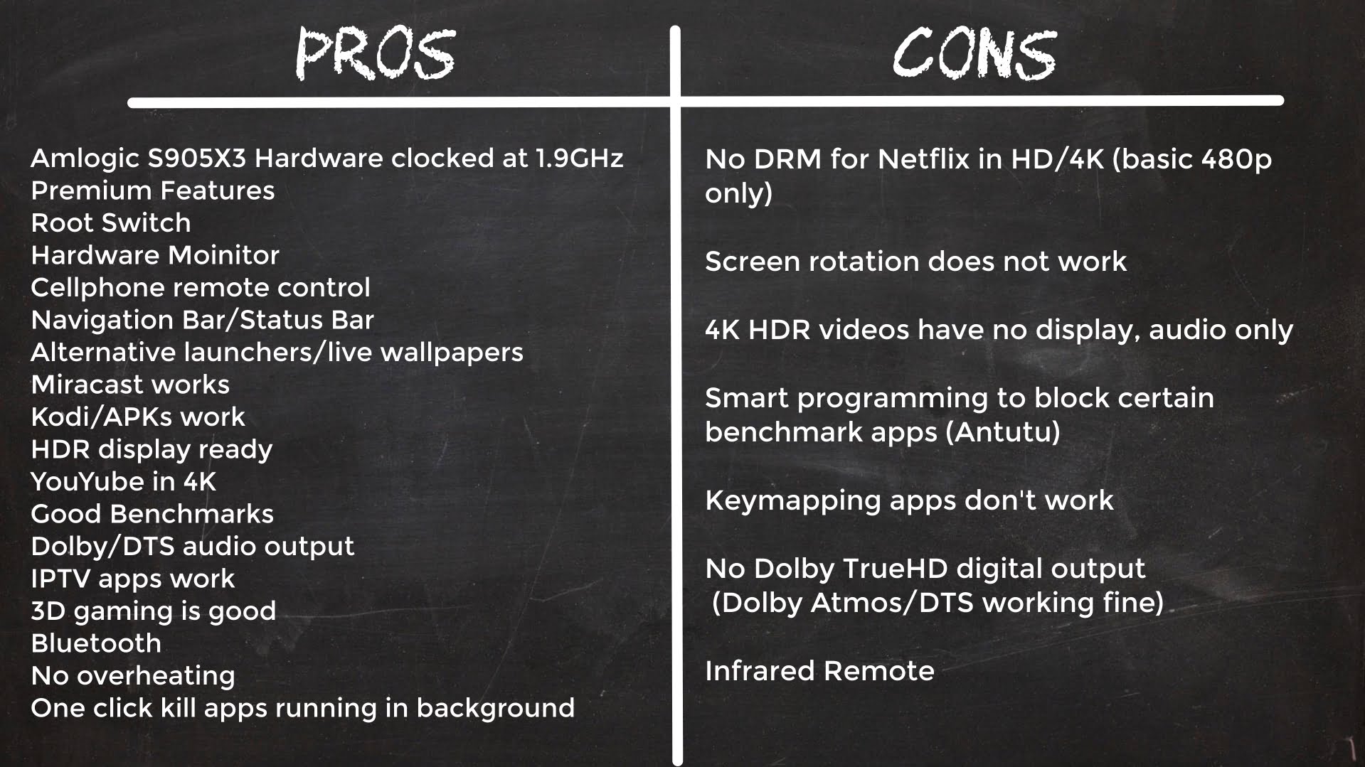 H9 X3 Pros and cons