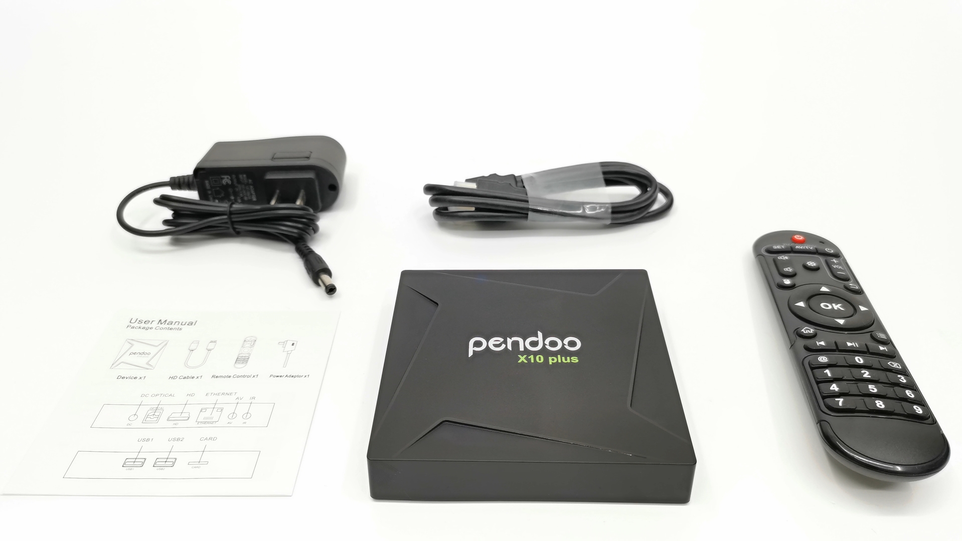 Pendoo X10 Plus in the box