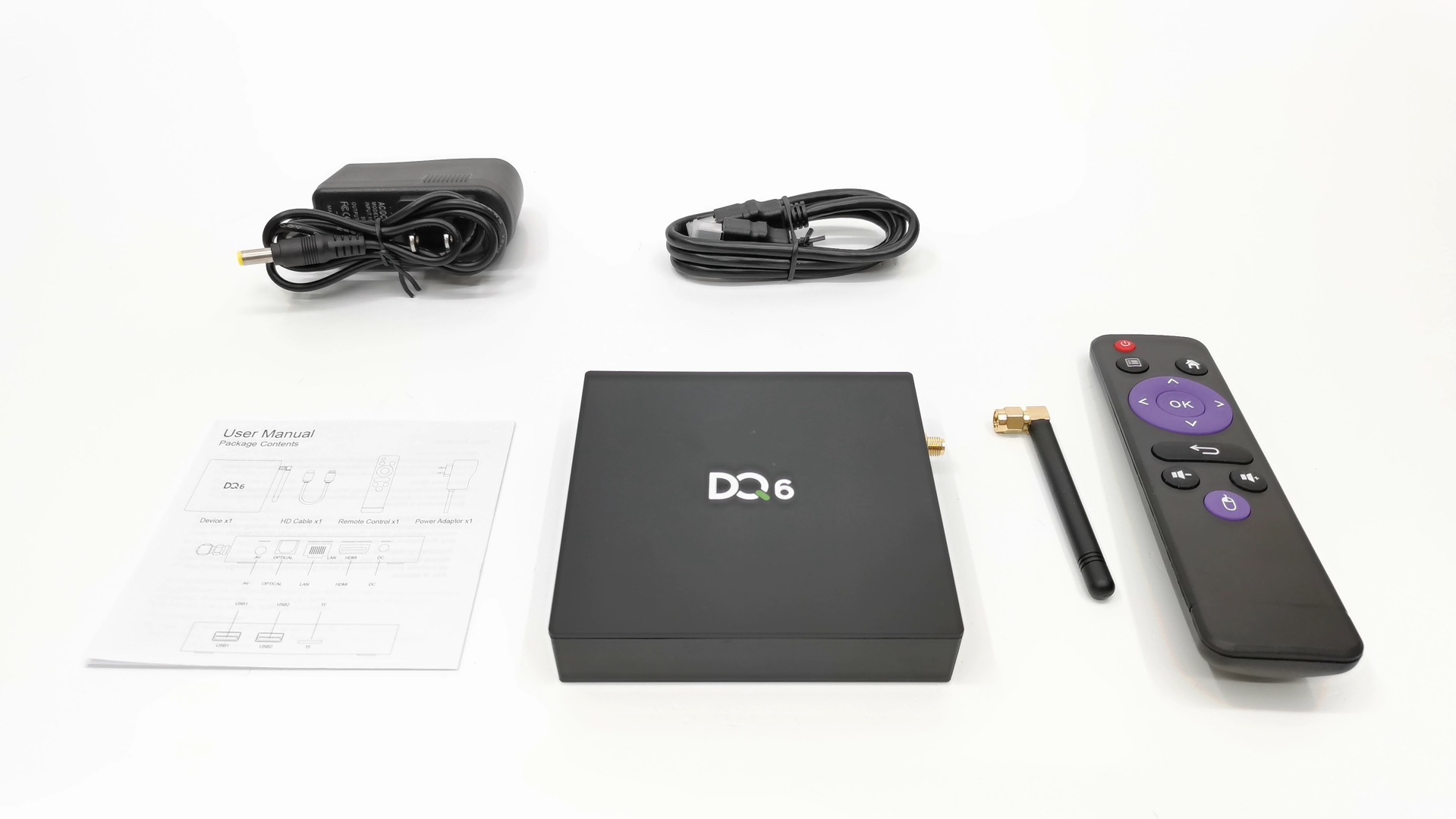 DQ6 TV Box in the box