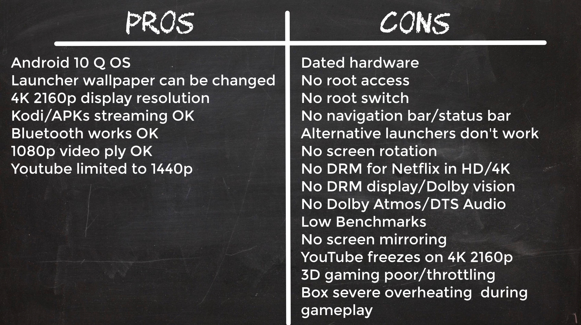 DQ6 TV Box pros and cons