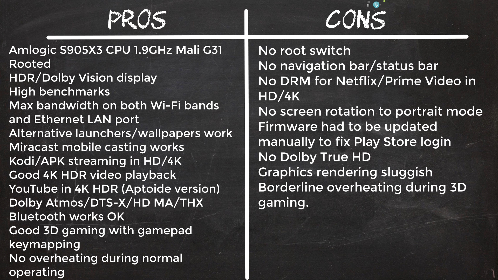S9 Max TV Box pros and cons