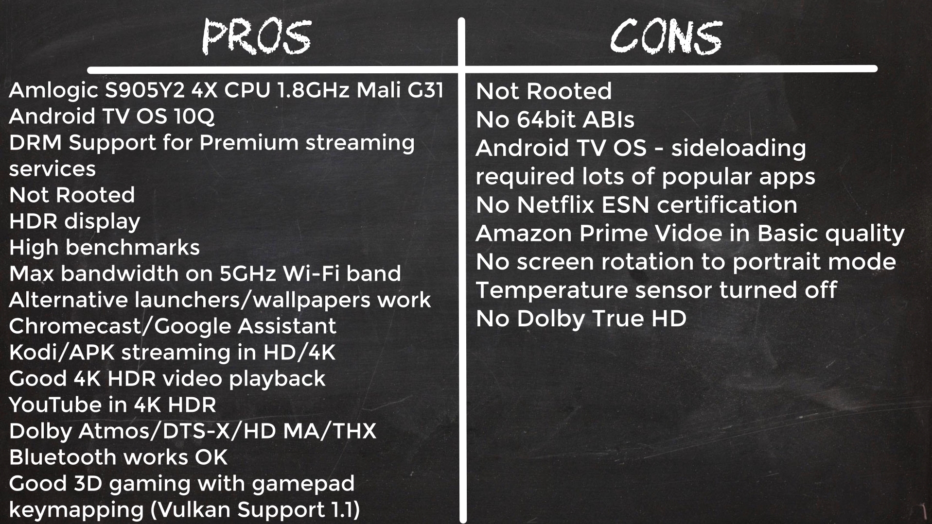 Mecool KD1 TV Stick Pros and Cons