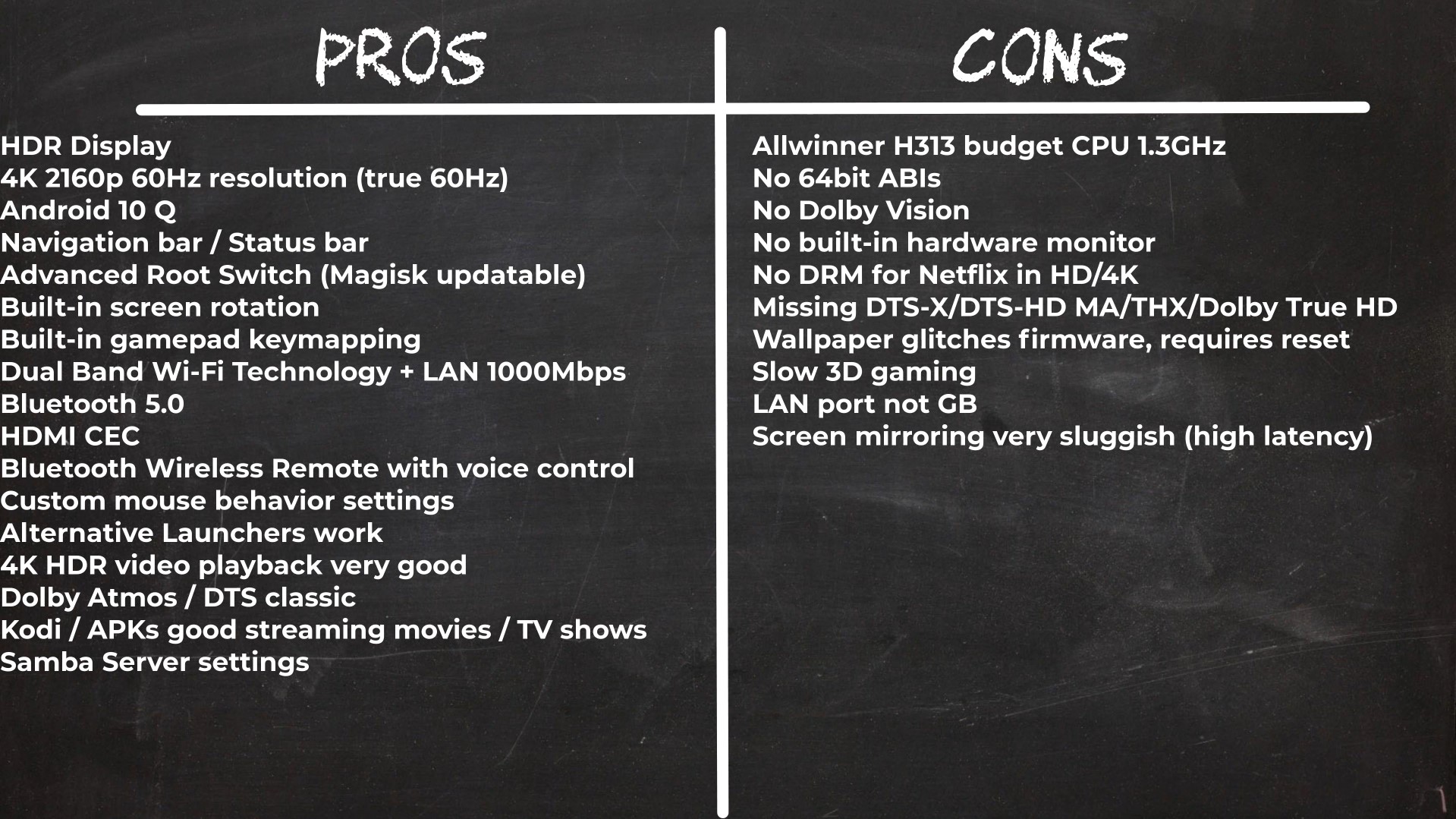 TOX2 TV Stick Pros and Cons