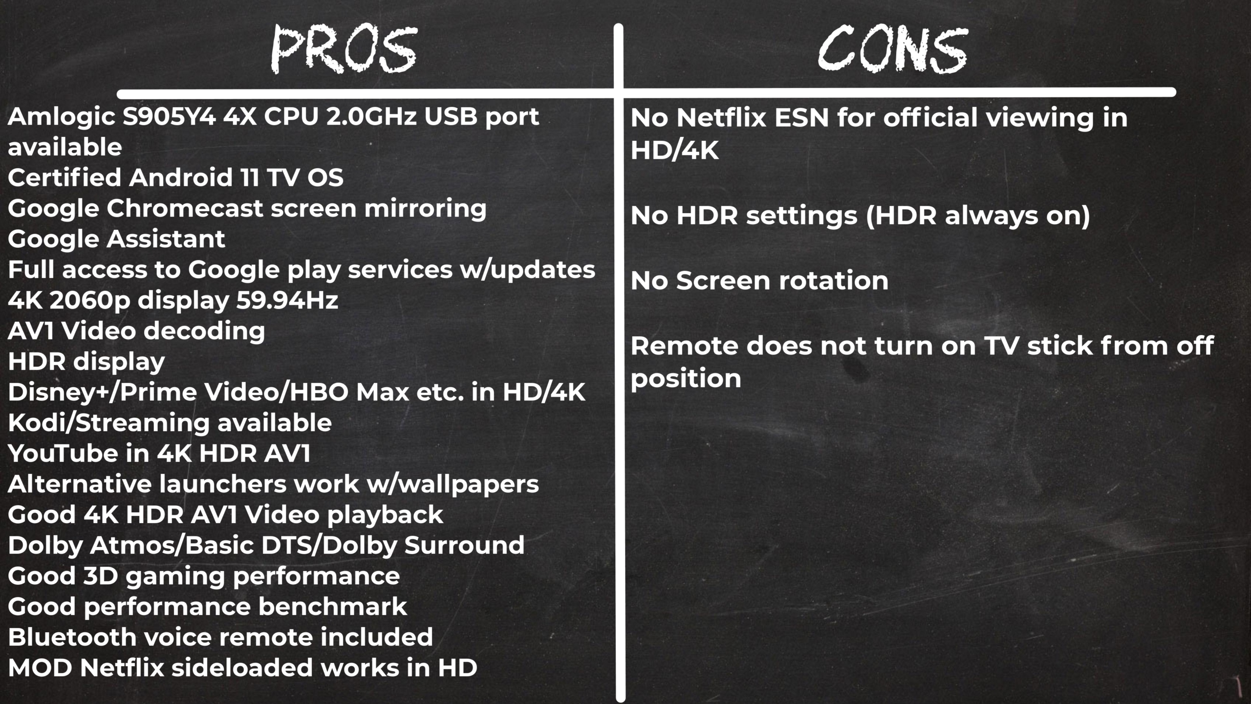 Mecool KD2 Pros and cons