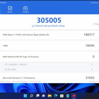 KAMURI AM02 Ryzen Mini PC Antutu benchmark