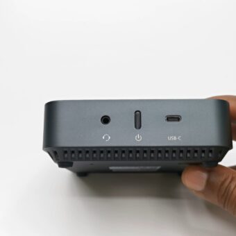 KAMURI AM02 Ryzen Mini PC front ports