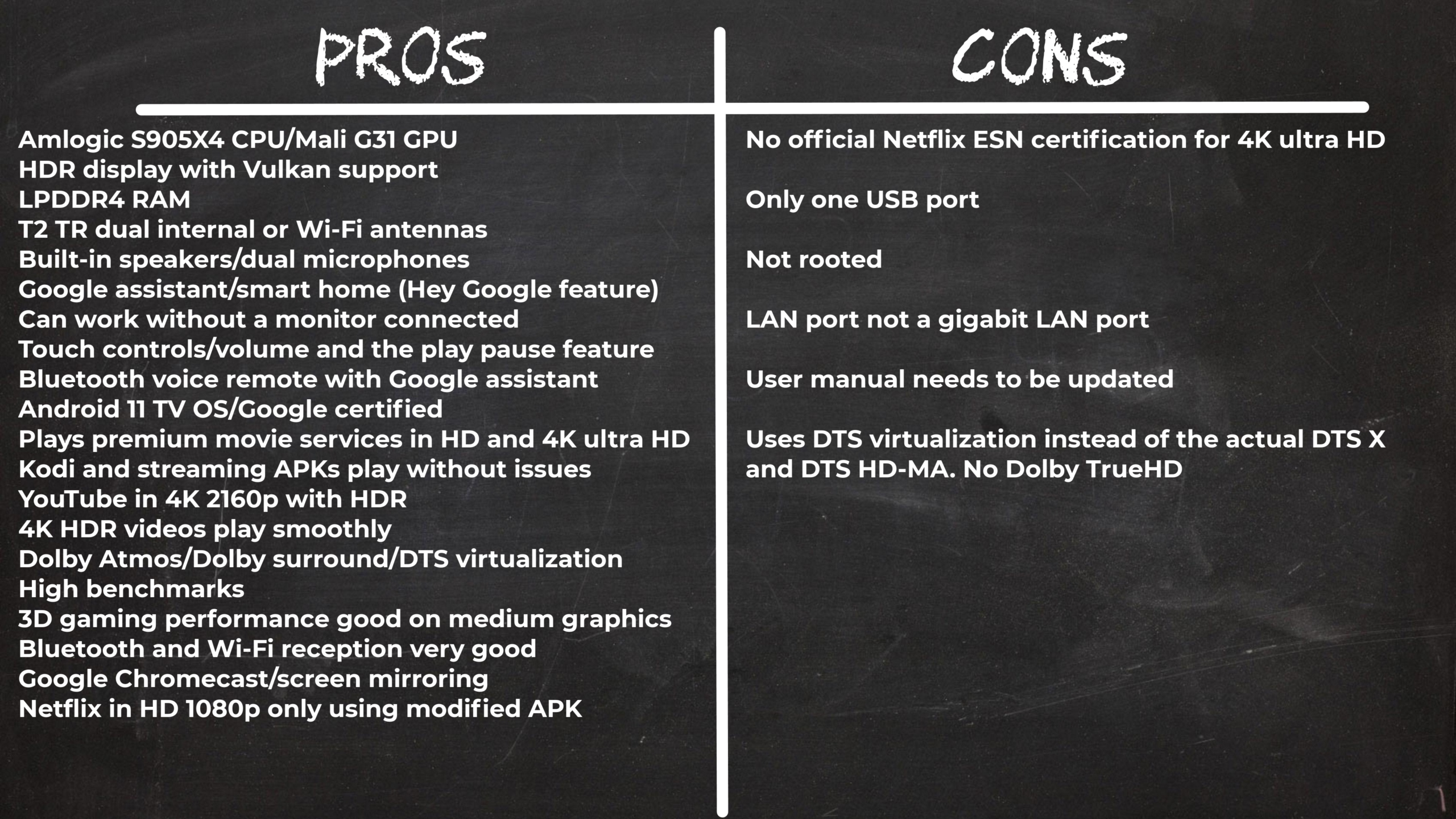 Mecool KA1 pros and cons