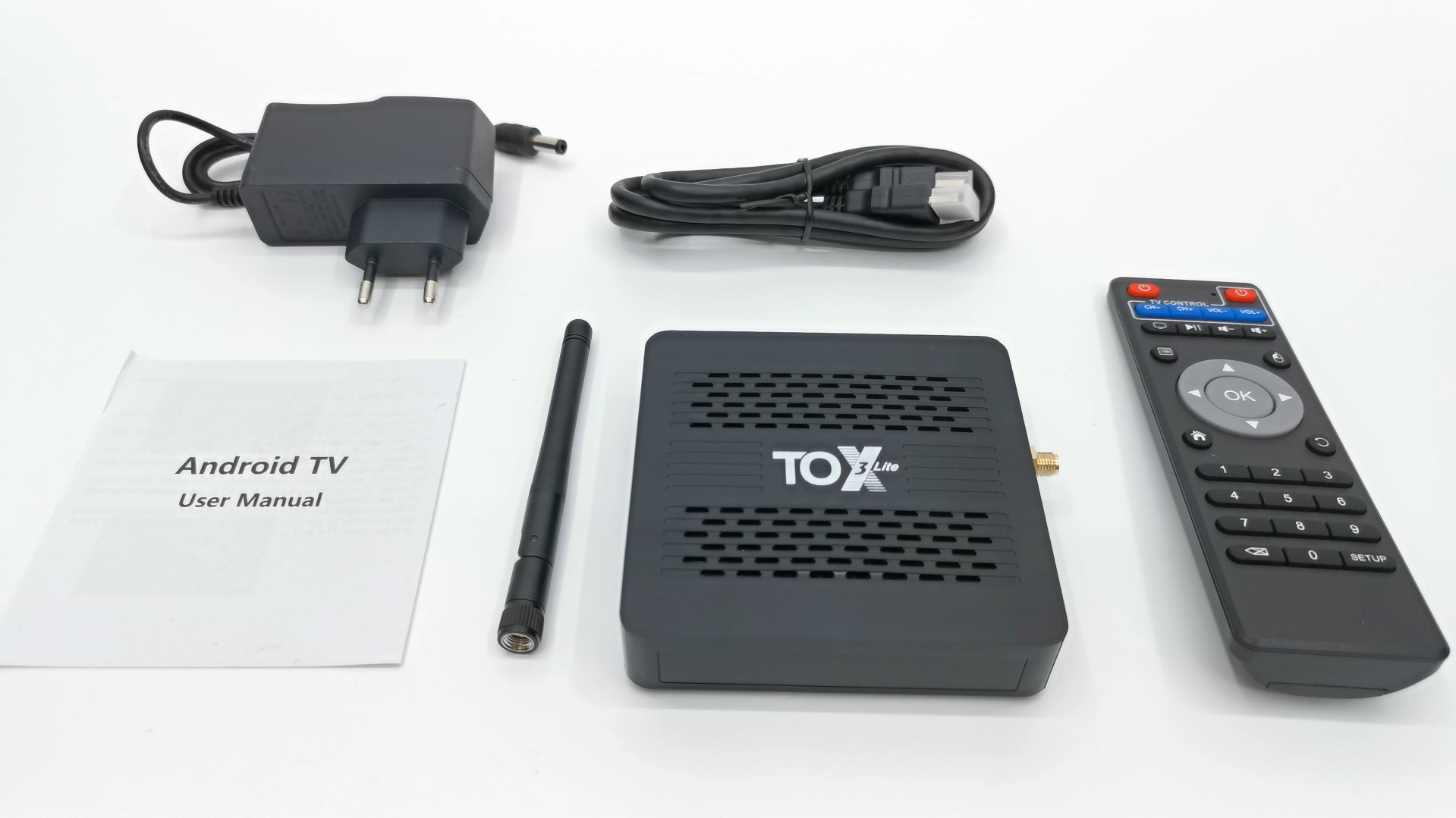 TOX3 TV Box package contents