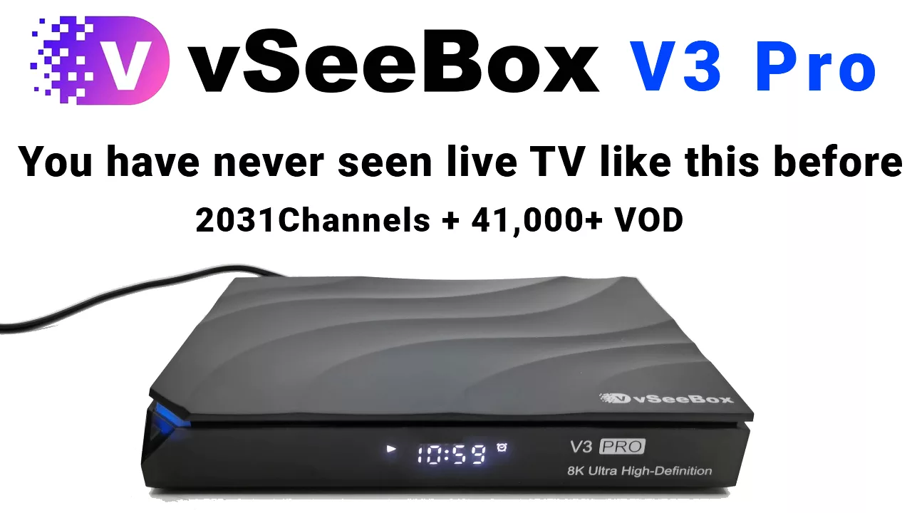 vSeeBox V3 Pro Live TV Android TV Box