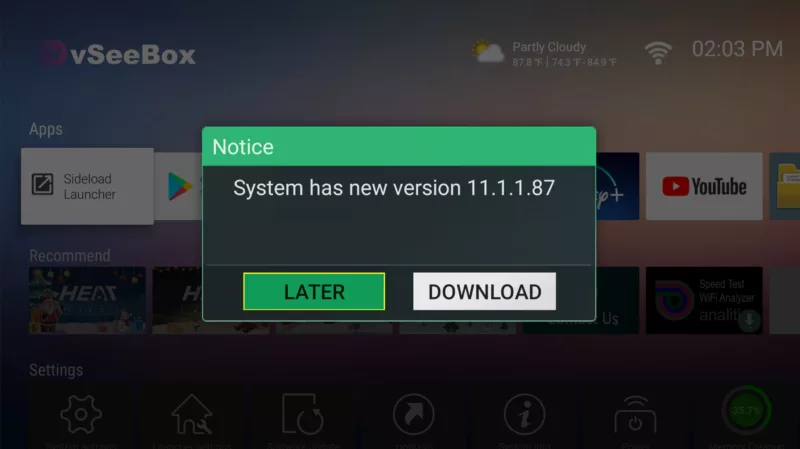 vSeeBox V3 Pro firmware update