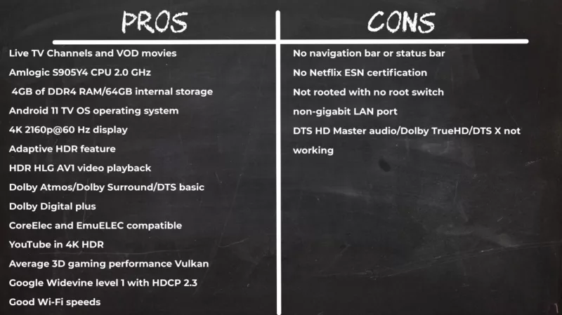 vSeeBox V3 Pro pros and cons