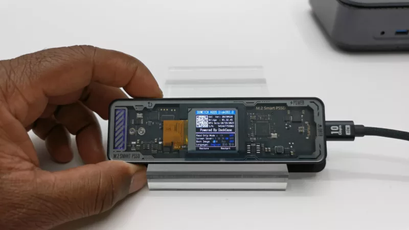 Dockcase M.2 SSD Enclosure system settings Dockcase M.2 SSD Enclosure system settings