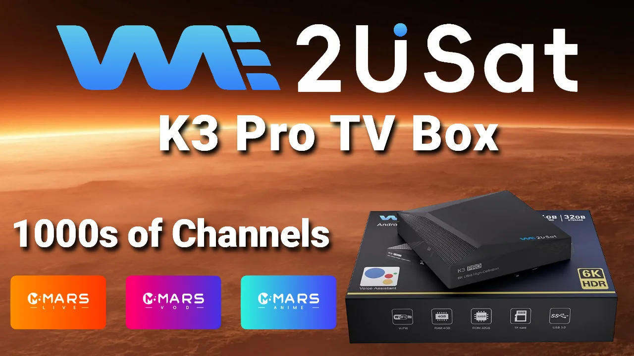 2024 W2USAT K3 Pro TV Box Stop