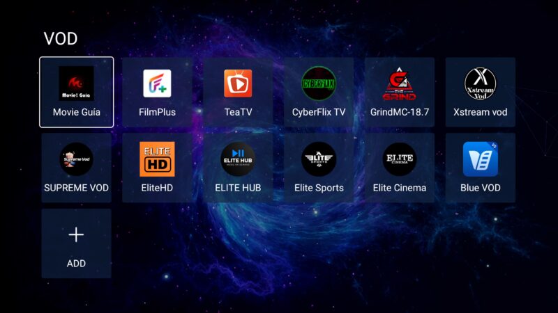 Superbox Elite Ultra VOD apps