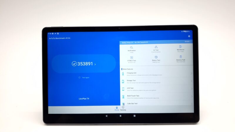 LinCPlus T4 Tablet benchmark LinCPlus T4 Tablet benchmark