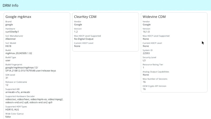 MagaBox MG4 Max DRM info MagaBox MG4 Max DRM info
