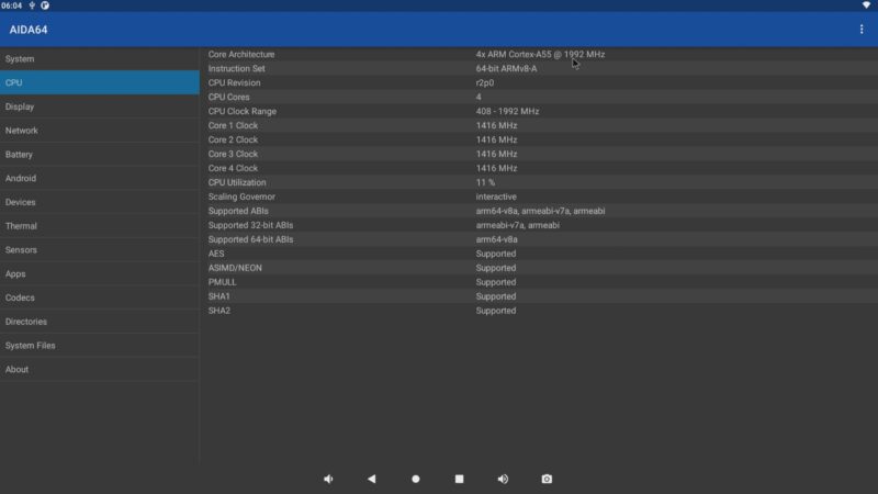 Mekotronics R56 CPU info Mekotronics R56 CPU info