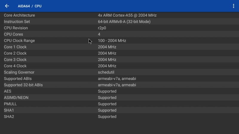 Skyworth LEAP S4 CPU info Skyworth LEAP-S4 CPU info