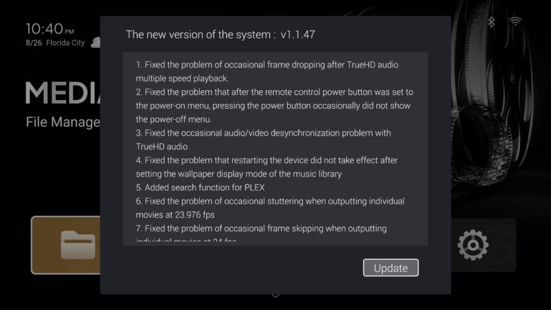 Zidoo Z9X 8K firmware updates