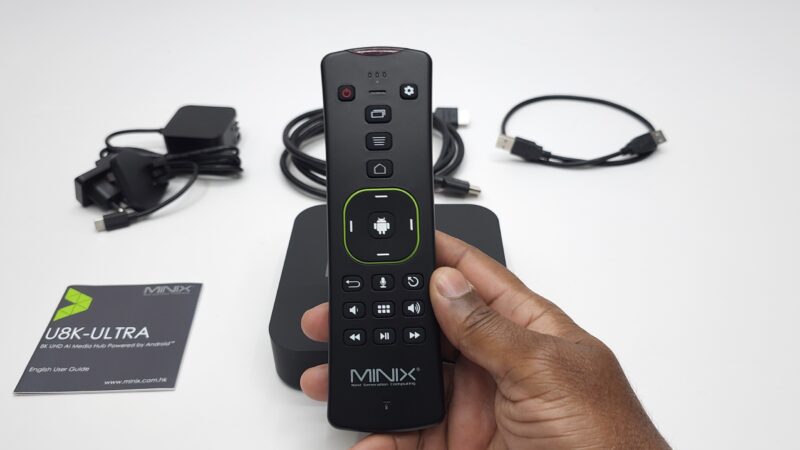 MINIX U8K ULTRA Bluetooth remote front