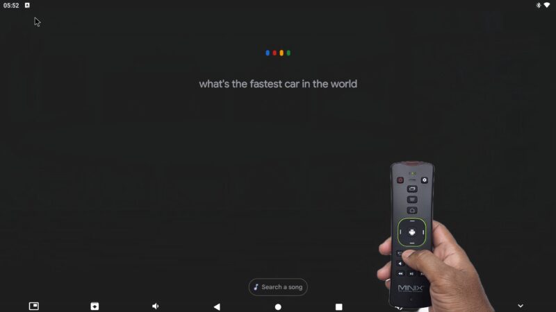 MINIX U8K ULTRA Voice search