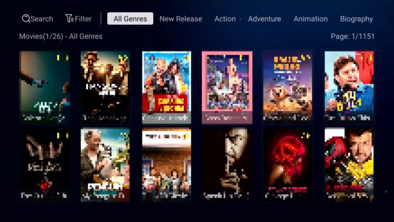 Superbox S6 Max Blue VOD app Superbox S6 Max Blue VOD app
