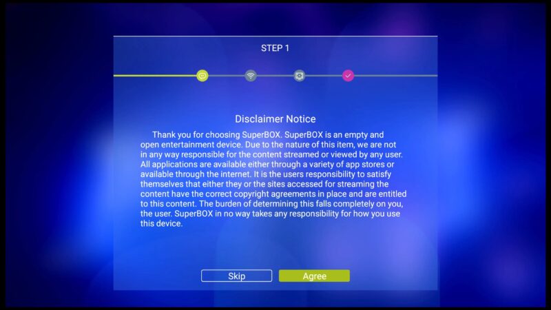 Superbox S6 Max disclaimer Superbox S6 Max disclaimer