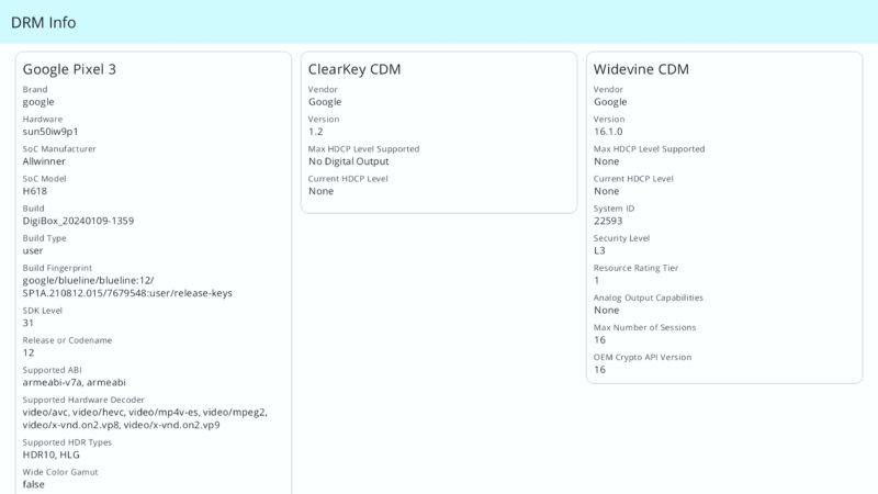 Digibox D3 Plus DRM info Digibox D3 Plus DRM info