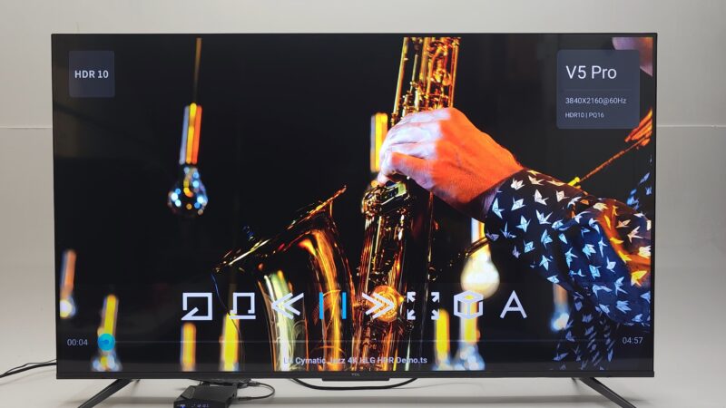 vSeeBox V5 Pro HDR10 display vSeeBox V5 Pro HDR10 display