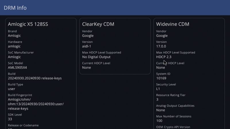 BuzzTV X5 Super Sport DRM info BuzzTV X5 Super Sport DRM info