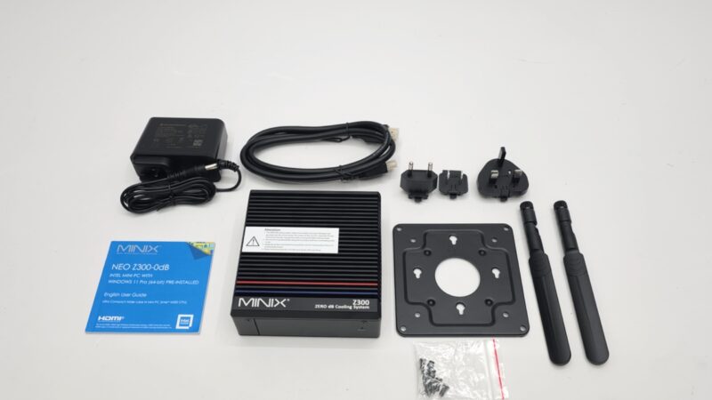 Minix Z300 Mini PC in the box