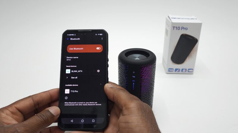 MAWODE T10 Pro Bluetooth paried
