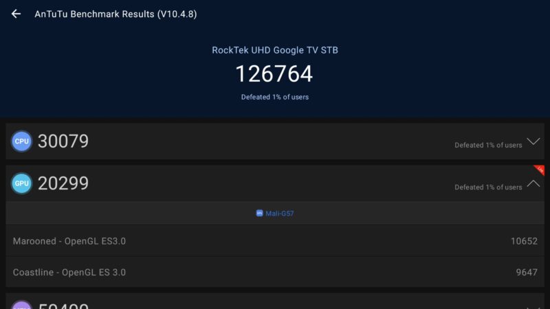 Rocktek GX1 Antutu benchmark