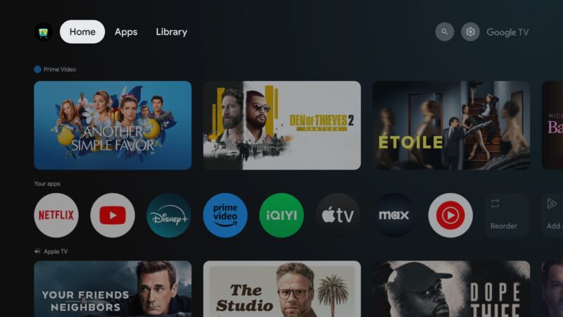 Rocktek GX1 Google TV launcher