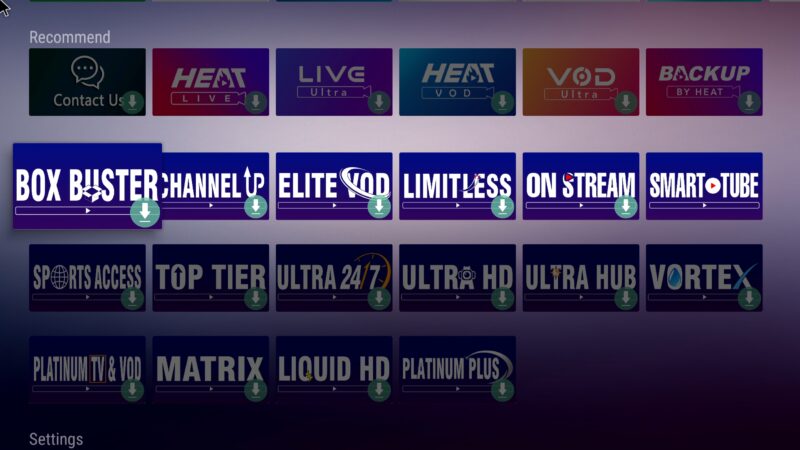 vSeeBox Elite Ultra Elite Apps