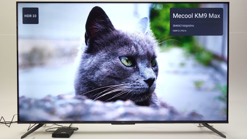 Mecool KM9 Pro Max HDR10 video playback