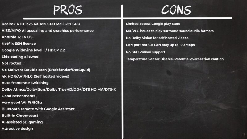 Mecool KM9 Pro Max pros and cons