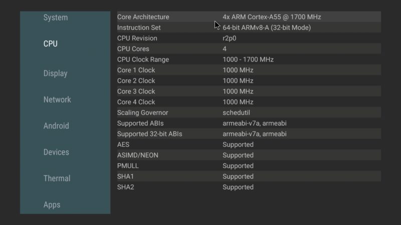 Rocktek GB1 CPU info