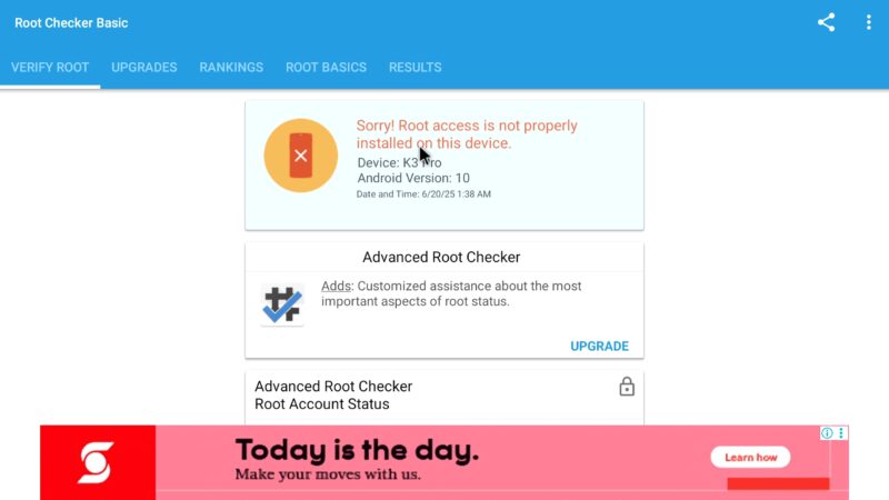 We2USAT K3 Pro root access information