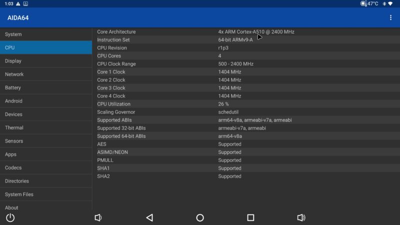 Ugoos AM9 CPU info