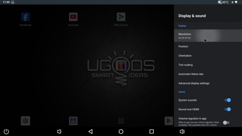 Ugoos AM9 firmware features