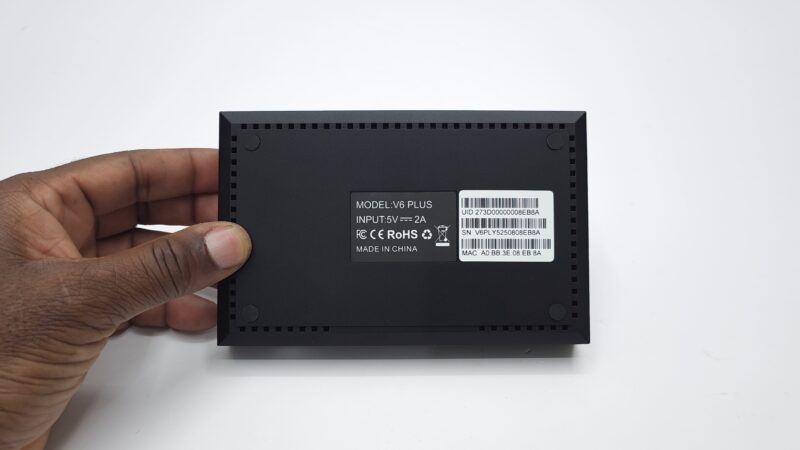 vSeeBox V6 Plus bottom panel vSeeBox V6 Plus bottom panel