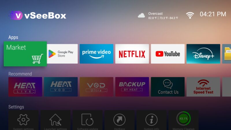 vSeeBox V6 Max Launcher