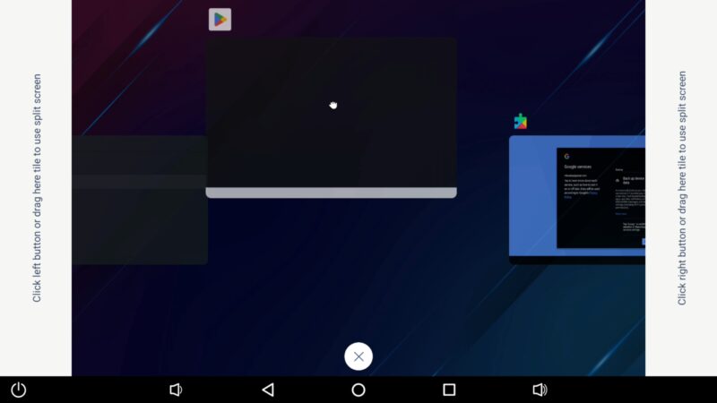 Ugoos S4K split screen feature Ugoos S4K split screen feature