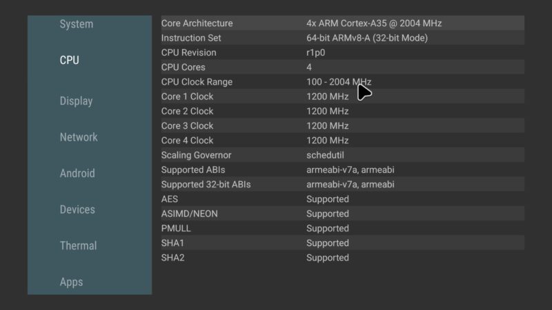 WE2USAT P6 Mini CPU info