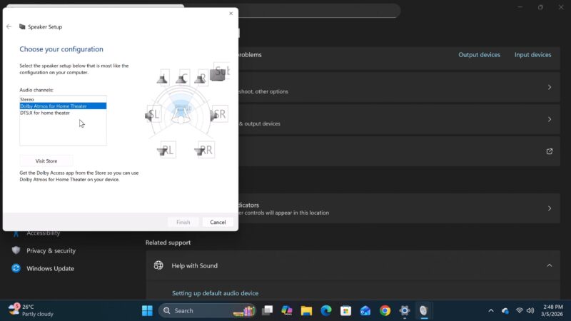 Kamrui E3B Mini PC Dolby Atmos DTS X audio